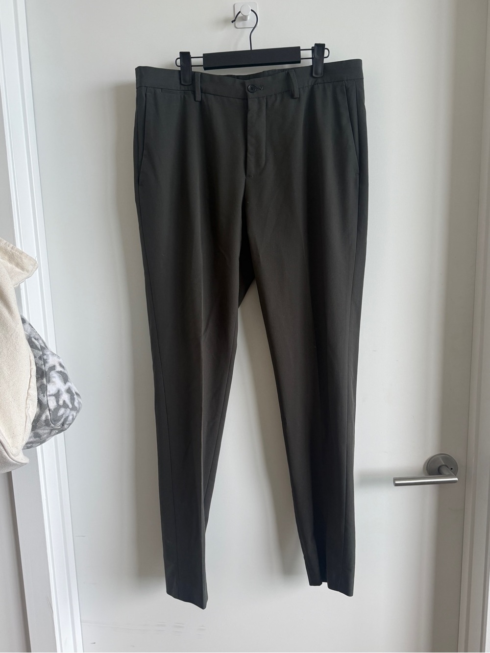 Zara Men's Dark Dress Pants - Slim Tapered
